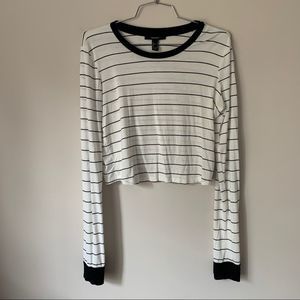 Black & White Forever 21 Long Sleeve